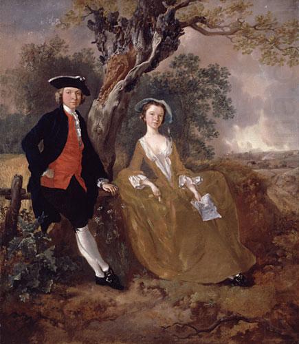 Thomas Gainsborough An Unknown Couple in a Landscape china oil painting image